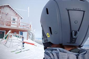 Ski helmet (Closeup of Giro Range)